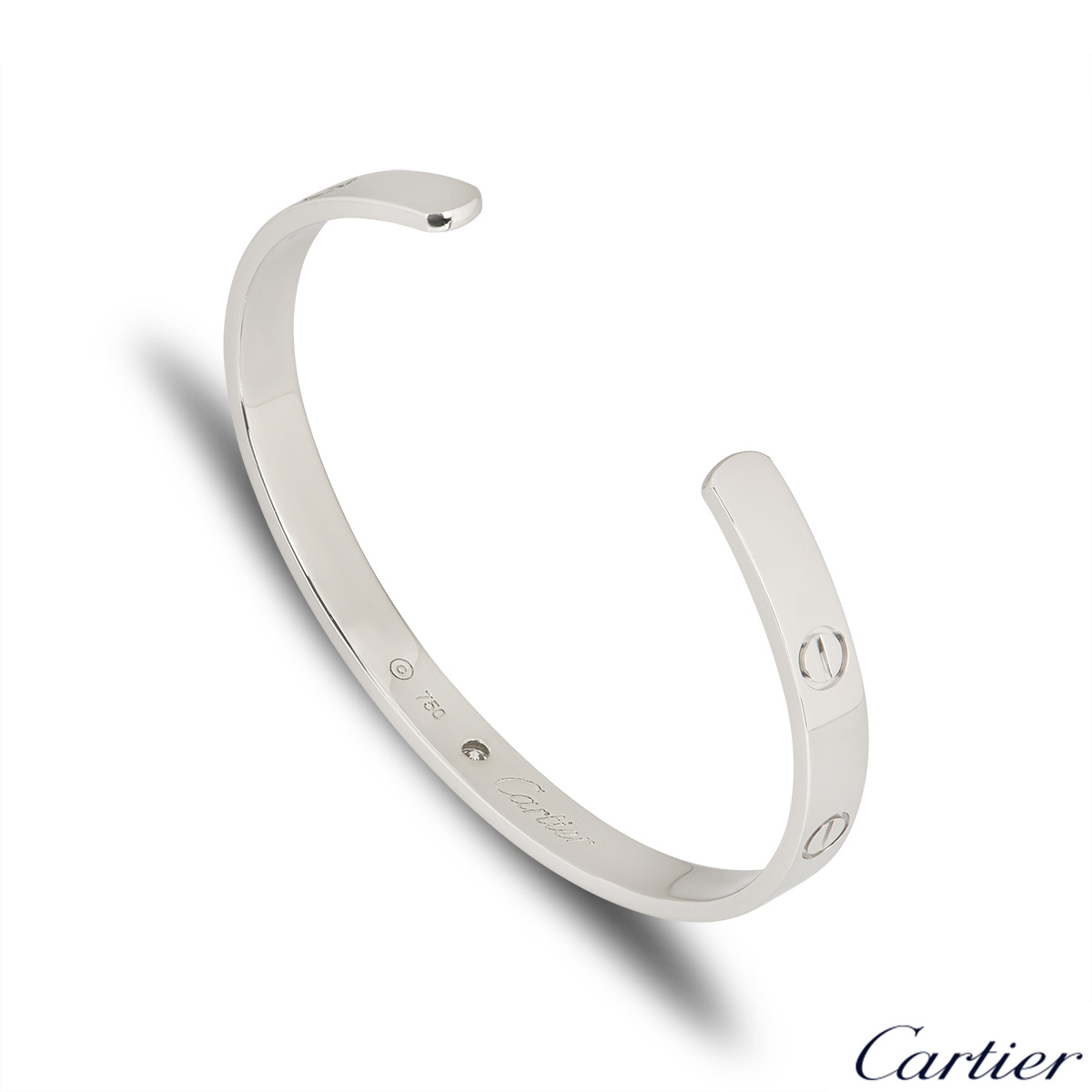 Cartier White Gold Love Bangle Bracelet • Watson & Son, Inc.